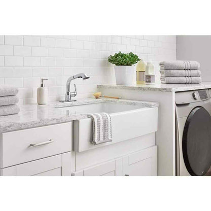 Glacier Bay Dunning Single-Handle Pull-Out Laundry Faucet w/ Dual Spray Chrome