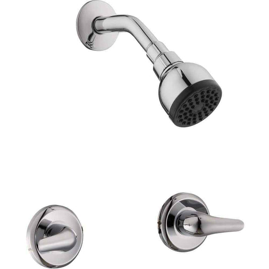 Glacier Bay Aragon Double Handle 1-Spray Shower Faucet 1.75 GPM in Chrome