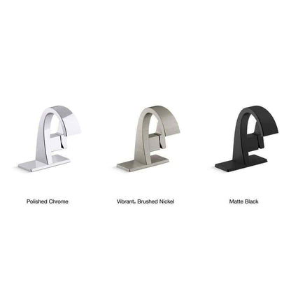 KOHLER Katun Single Hole 1-Handle Bathroom Faucet in Vibrant Brushed Nickel