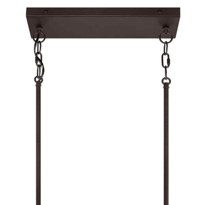 Home Decorators Sarolta Sands Bronze Kitchen Island Light w/ Linear Metal Shade