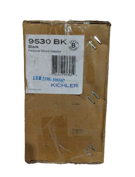 KICHLER 7 in. x 3.5 in. Black Aluminum Outdoor Pedestal Mount (1-Pack)