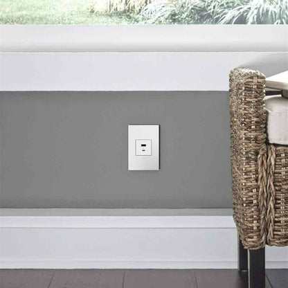 Legrand adorne 6.0 Amp Ultra-Fast USB Type A/C Duplex Outlet White ARUSB2AC6W4