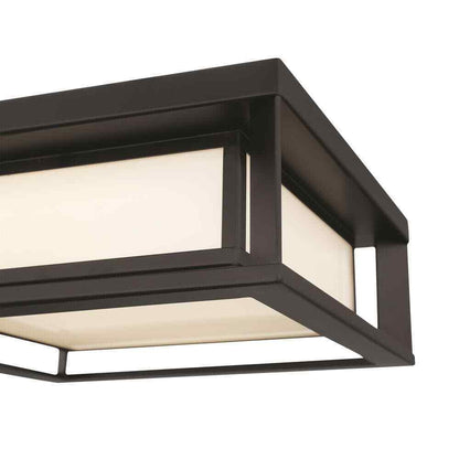 GLUCKSTEINELEMENTS Paxton 1-Light Black Integrated LED Outdoor Flush Mount
