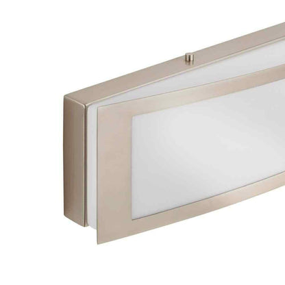 Hampton Bay Woodbury 24.6 in. Brushed Nickel Integrated LED Bathroom Light Bar