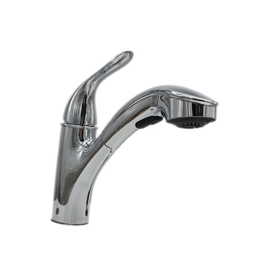 MOEN Brecklyn Single-Handle Pull-Out Sprayer Kitchen Faucet Chrome