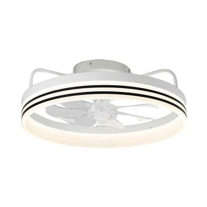 Oaks Aura LED Indoor White Bladeless App Control Smart Low Profile Ceiling Fan