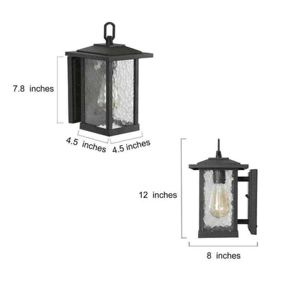 LNC Modern Black Outdoor Wall Sconce Farmhouse Lantern Coach Light