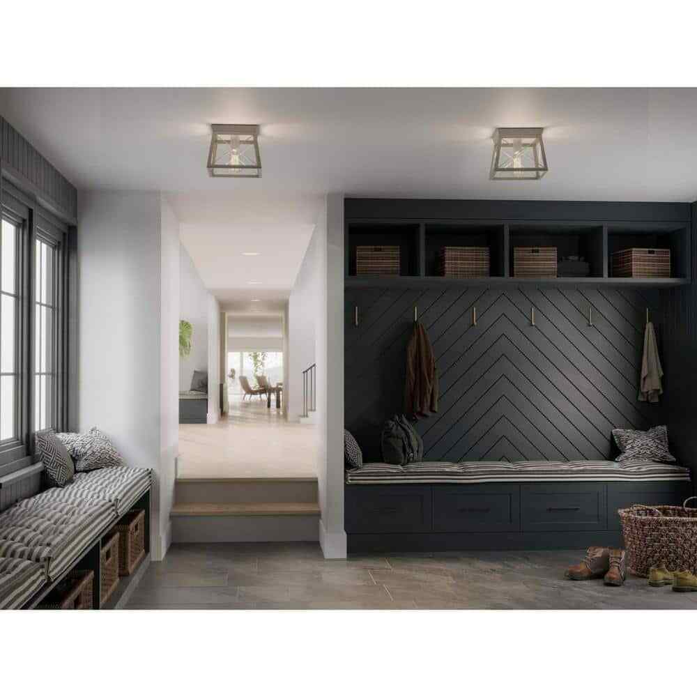Progress Lighting Briarwood Collection 1Light Bleached Oak Kitchen Ceiling Light