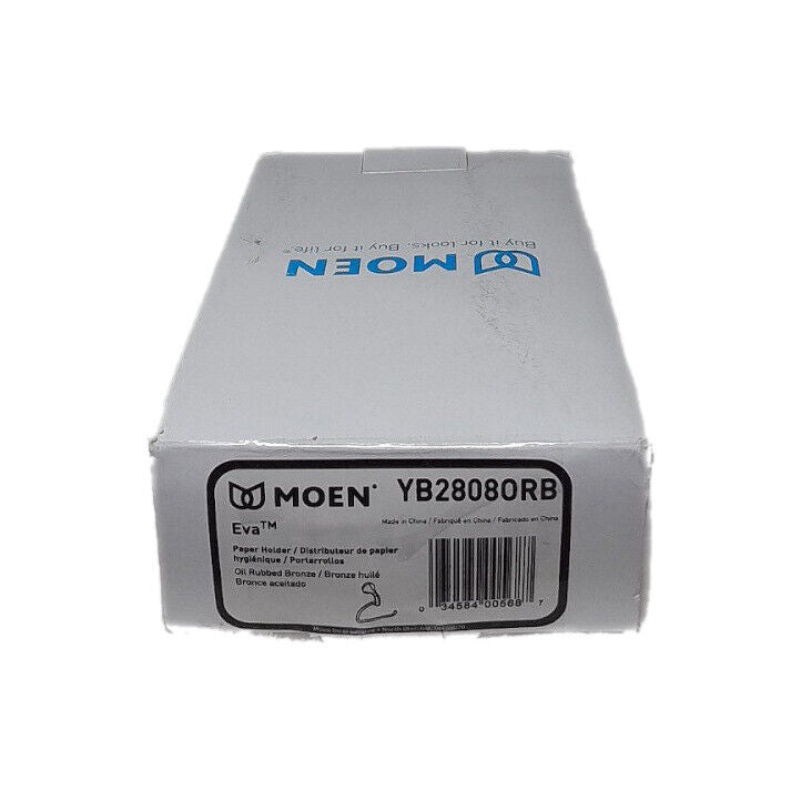 MOEN Eva European Single Post Toilet Paper Holder in Oil Rubbed Bronze YB2808ORB