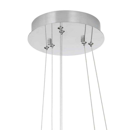 Home Decorators Wesley Park 150-Watt Integrated LED Chrome Pendant Hanging Light
