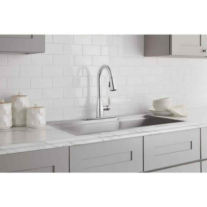 Glacier Bay McKenna Single-Handle Pull Down Sprayer Kitchen Faucet in Chrome