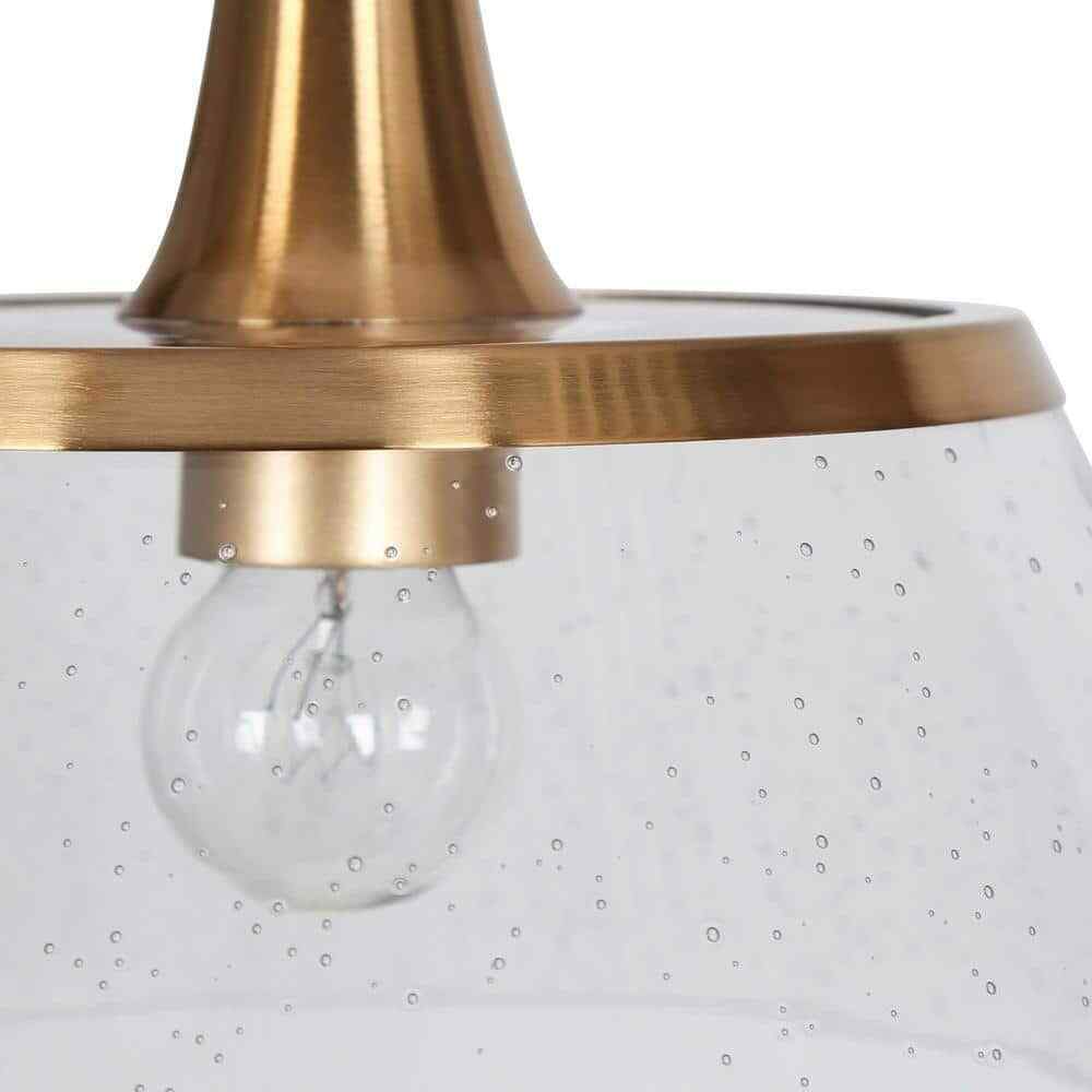 LNC 34.5 in. Large Brass Modern Island Linear Chandelier Kitchen Light