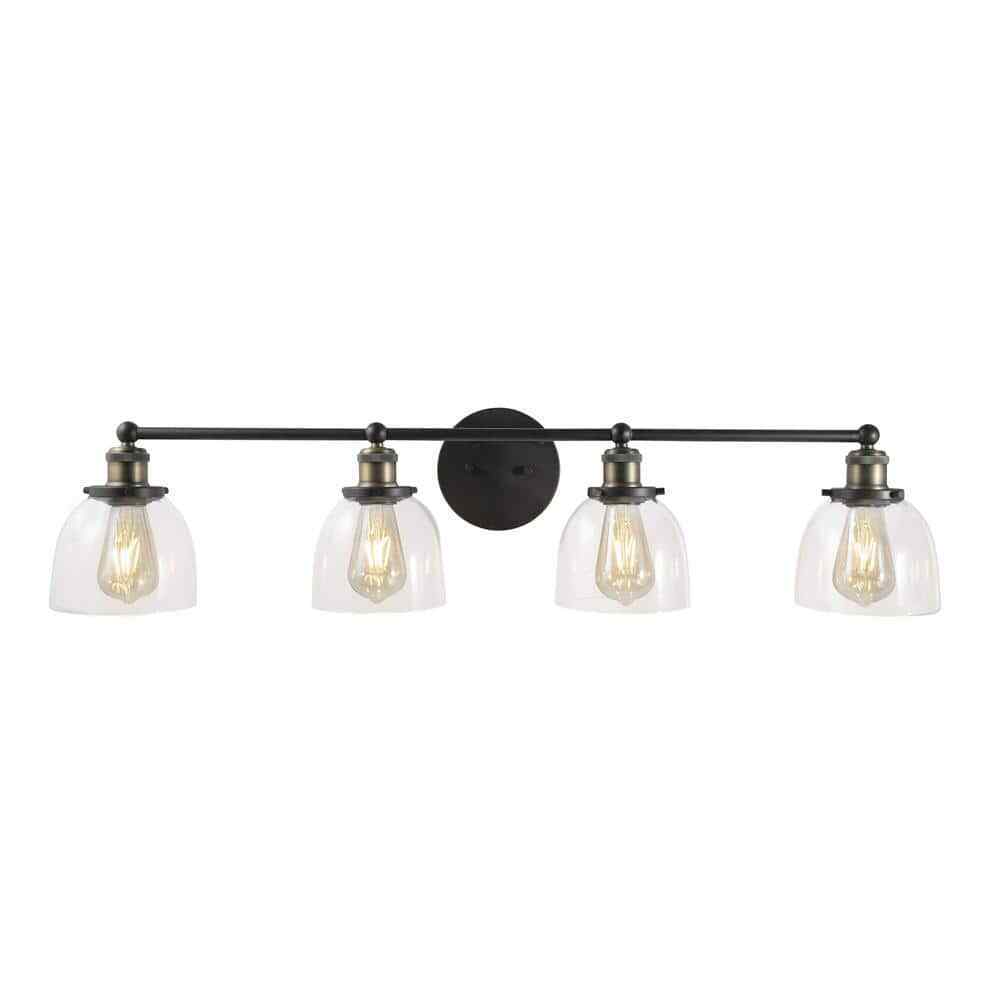 Home Decorators Collection Evelyn 4-Light Artisan Bronze Vanity Light HB2628-313