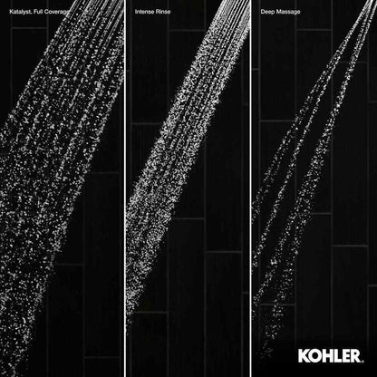 KOHLER Fordra Wall Mount Fixed Shower Head in Vibrant Brushed Moderne Brass