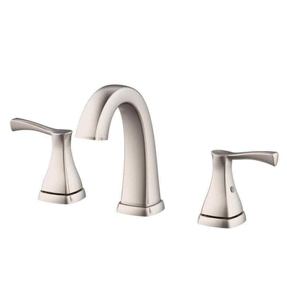 Glacier Bay Calandine 8 in. Widespread 2-Handle Bathroom Faucet Brushed Nickel