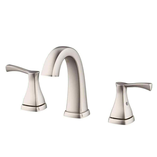 Glacier Bay Calandine 8 in. Widespread 2-Handle Bathroom Faucet Brushed Nickel