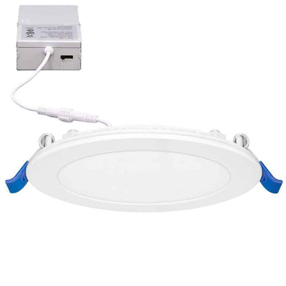 Maxxima 6 in. Slim Round 2700K to 5000K IC Rated Canless Recessed LED Kit