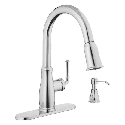 Glacier Bay Pull Down Kitchen Faucet Chrome Kagan 21-K153KCP-GB