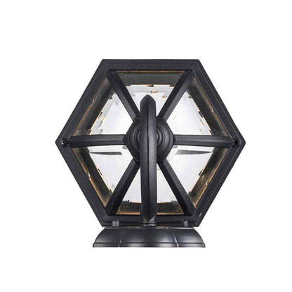 Bel Air Lighting Wentworth 1-Light Large Black Outdoor Wall Light Fixture