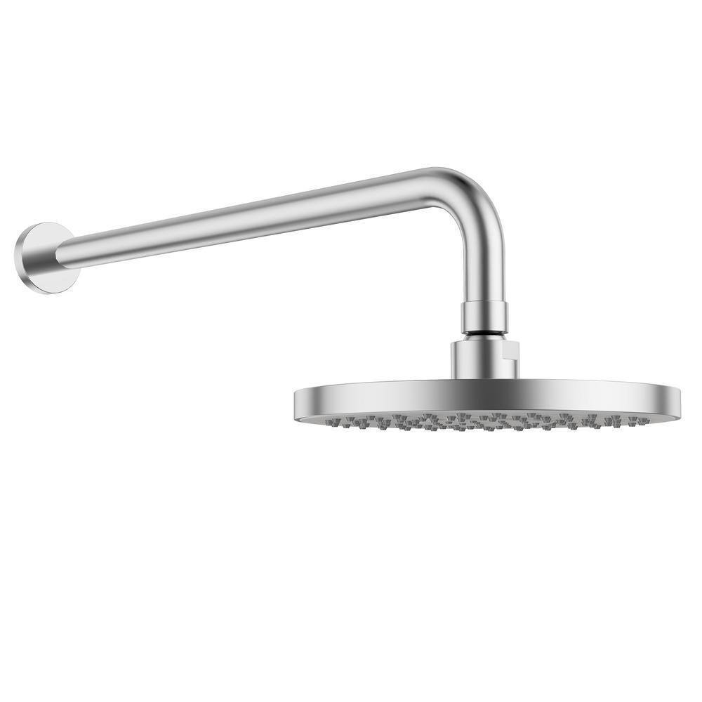 HOMLUX 4-Spray Patterns w/ 2.5 GPM 8 in. Wall Mount Dual Shower Head in Chrome