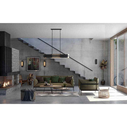 Progress Lighting Square 6 in. Black Modern Outdoor Wall Lantern Up-Down Light