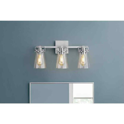 Home Decorators Collection Stonedale 20 in. 3-Light Chrome Vanity Light HDLI007