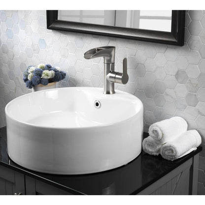 Tosca Single Hole 4 in. Single Slide Handle LED Bathroom Faucet