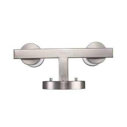 Hampton Bay Loveland 10.5" 2-Light Brushed Nickel Bathroom Vanity Light Fixture