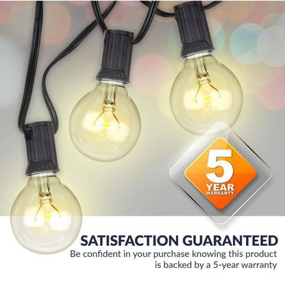 Newhouse Lighting 17 ft. Plug-in Globe Bulb LED String Lights