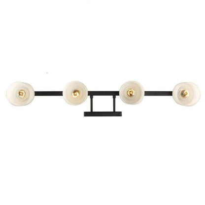 Bel Air Lighting Mod Pod 31.25 in. 4-Light Black Bathroom Vanity Light Fixture