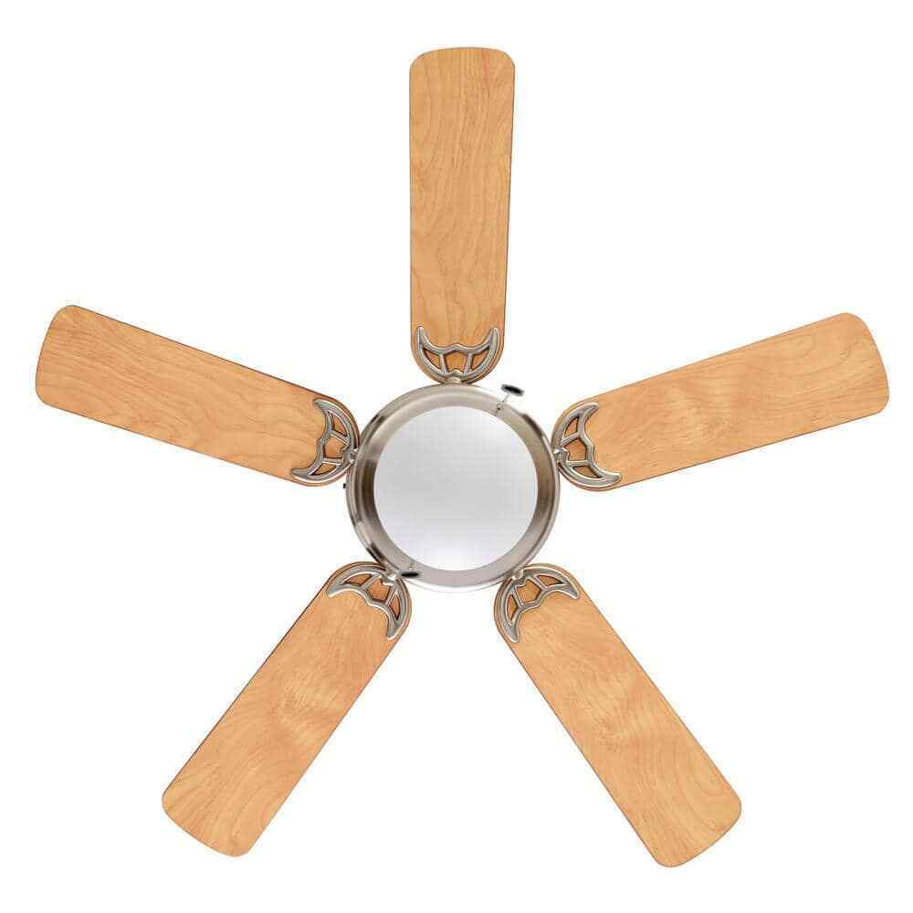 Hugger 44 in. LED Indoor Brushed Nickel Ceiling Fan with Light Kit AL383CPQ-BN