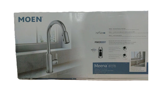 MOEN Meena Pull-Down Sprayer Kitchen Faucet w/ Power Clean and Reflex in Chrome