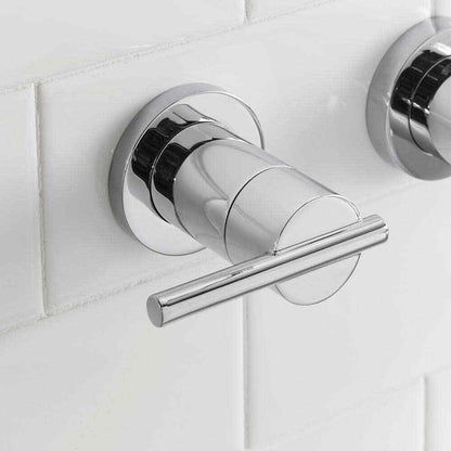 Glacier Bay Modern 2-Handle Wall Mount Bathroom Faucet in Chrome