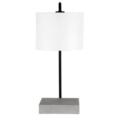 Meyer&Cross Roland 22 in. Blackened Bronze and Concrete Table Lamp