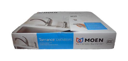 MOEN Torrance Single-Handle Low-Arc Standard Kitchen Faucet w/ Side Sprayer
