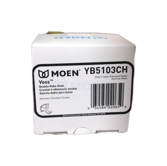MOEN Voss Double Robe Hook in Chrome YB5103CH