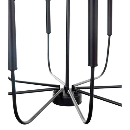 BELLADONNA Louis 8-Light Black Candlestick Chandelier
