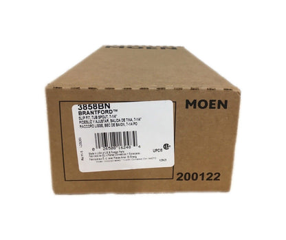 MOEN Brantford Non-Diverter Tub Spout in Brushed Nickel 3858BN