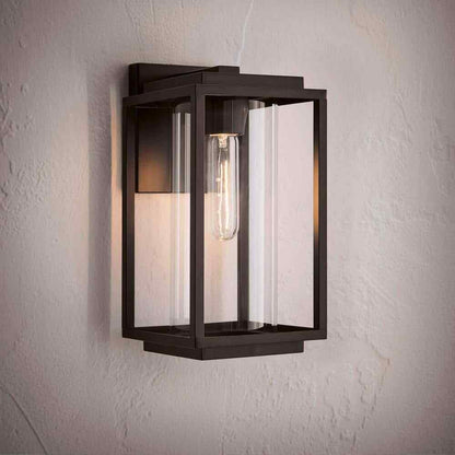 Progress Lighting Macstreet 1-Light Matte Black Modern Outdoor Wall Lantern