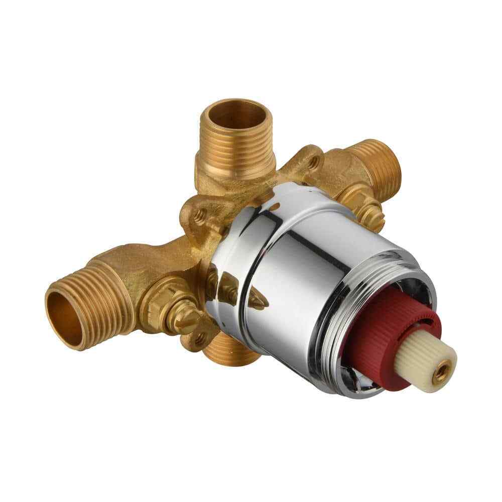 Glacier Bay Builders Single Handle 1-Spray Tub and Shower Faucet Brushed Nickel