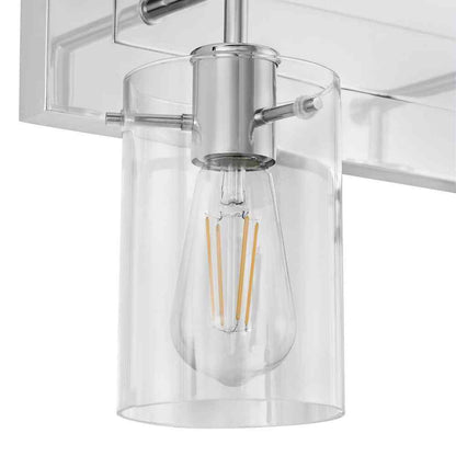 Hampton Bay Regan 29.25 in. 4-Light Chrome Bathroom Vanity Light