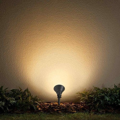 Hampton Bay Cann River Silver Low Voltage Hardwired Landscape Flood Light