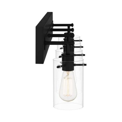 Hampton Bay Regan 29.25 in. 4-Light Matte Black Bathroom Vanity Light