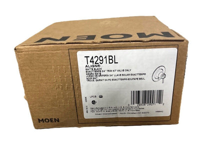 MOEN Align ExactTemp 1-Handle Valve Trim Kit in Matte Black Valve Not Included