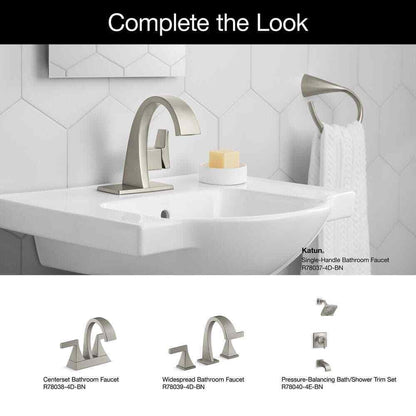 KOHLER Katun Single Hole 1-Handle Bathroom Faucet in Vibrant Brushed Nickel