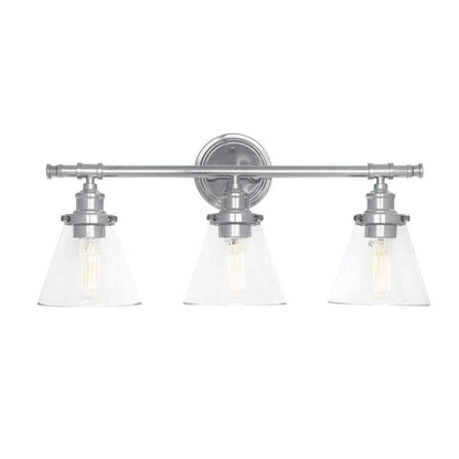 Globe Electric Parker 3-Light Chrome Vanity Light Bath Set 5-Piece