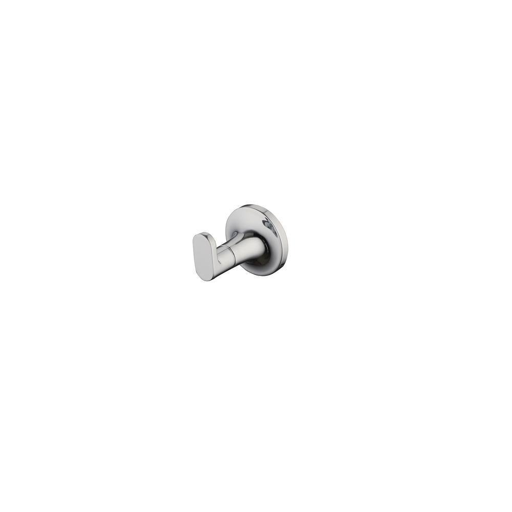 Glacier Bay Myer Contemporary Single Robe Bathroom Hook in Chrome
