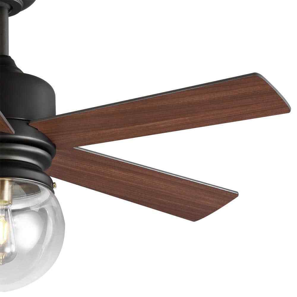 Home Decorators Amelia 42 in.97 Indoor Bronze Downrod Ceiling Fan with Light Kit