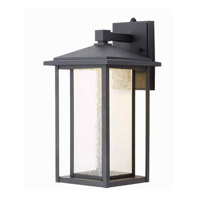 Home Decorators Mauvo Canyon Black Dusk to Dawn LED Outdoor Wall Light