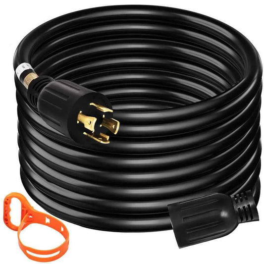 VEVOR 50 ft. Generator Extension Cord 250-Volt 30 Amp Generator Power Cord